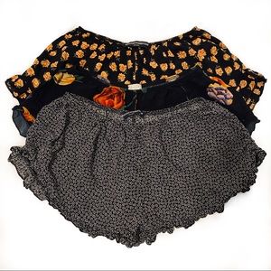 Brandy Melville Ruffle Short Bundle
